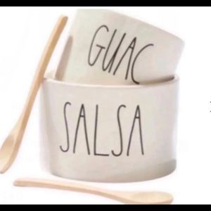 Rae Dunn Guac and Salsa Dish Set